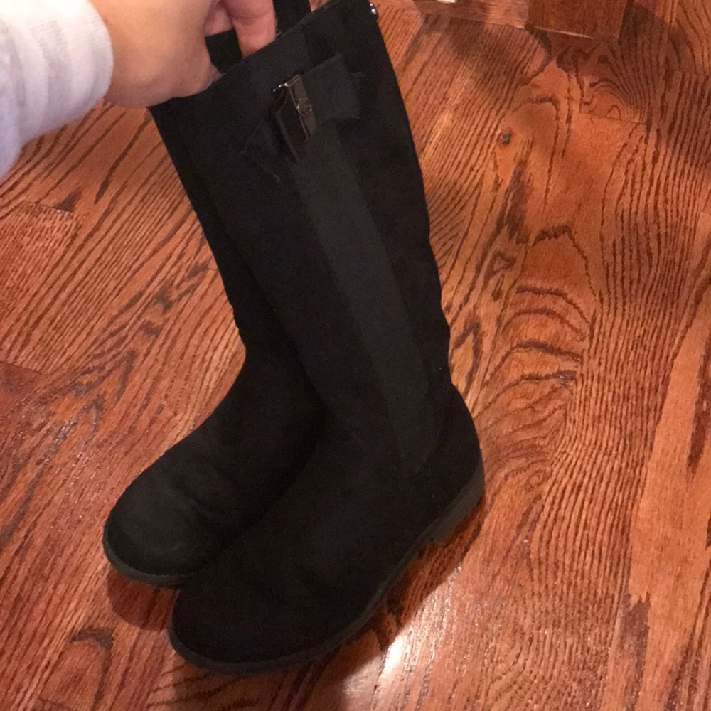Micheal Kors girl riding boots size 1 black